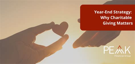 Why charitable giving matters.